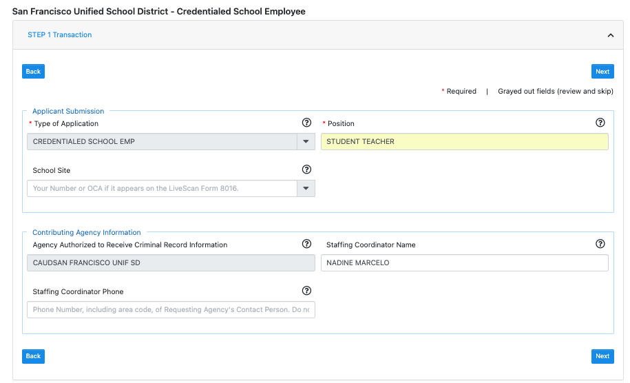 student teacher webpage
