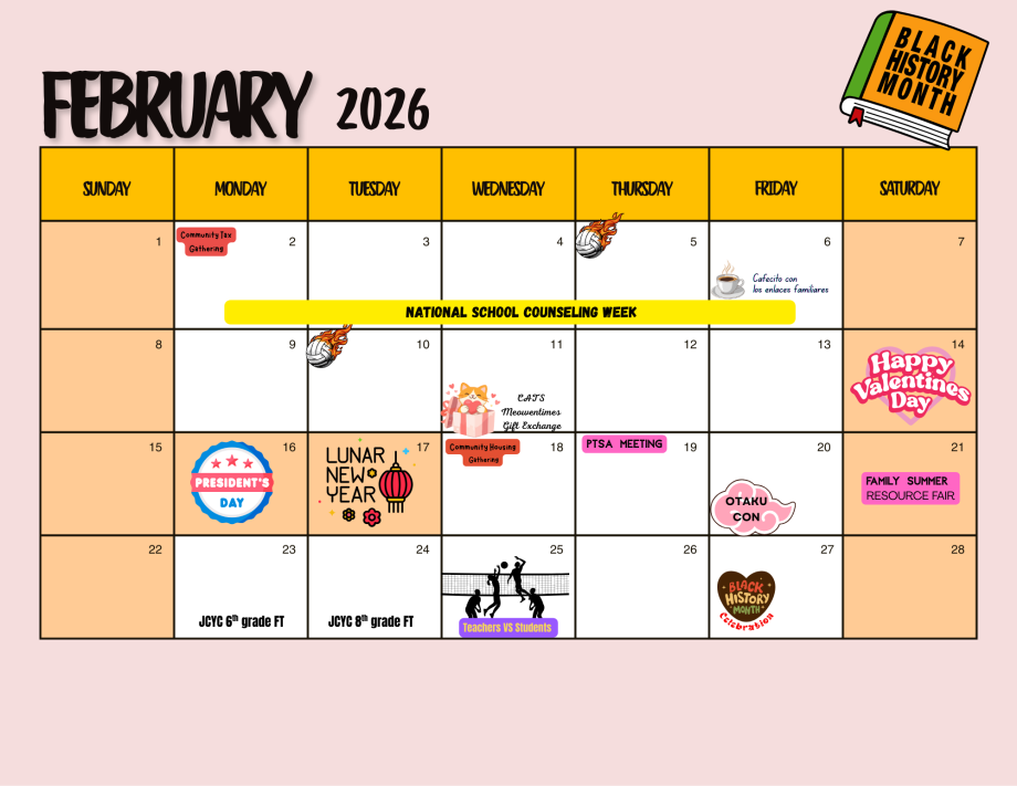 february calendar