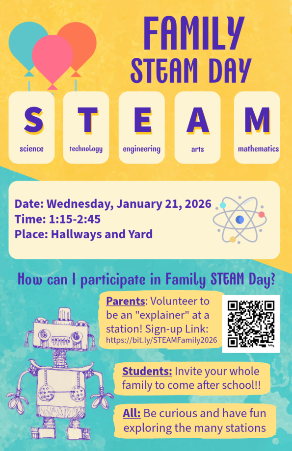 Family STEAM DAY Flyer