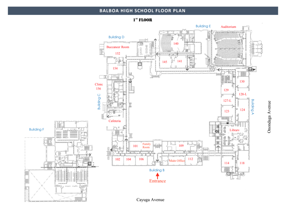 Balboa HS campus map