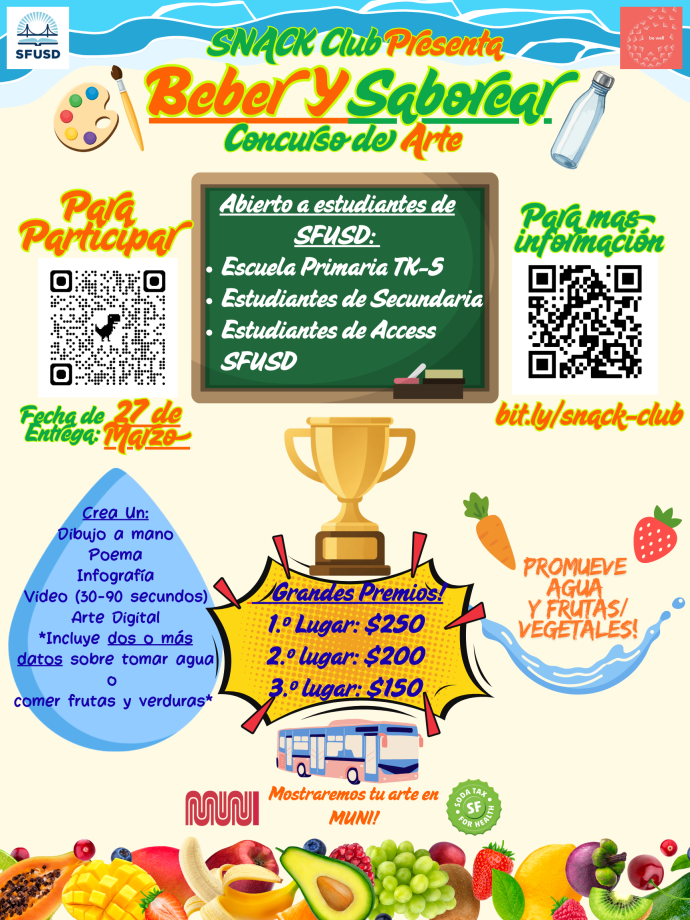 Student Nutrition Advocacy Art Competition 2026 (Updated) Spanish