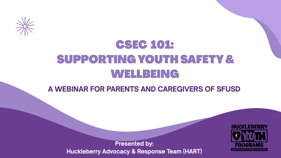 Opening slide of the Against Human Trafficking: Supporting Youth Safety and Well-Being Slide Deck