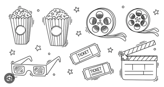 Movie related doodle illustrations