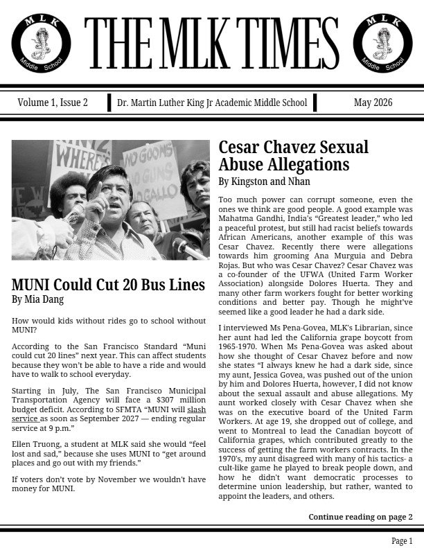 The MLK Times Screenshot
