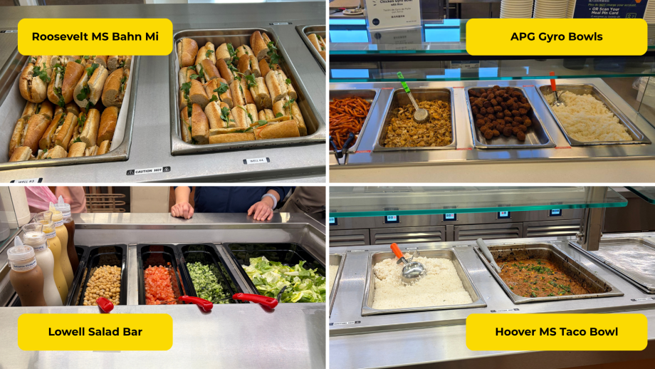 SFUSD Refresh Menu Photos