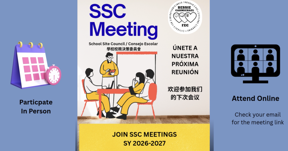 SSC Meetings - Join for 2026-2027