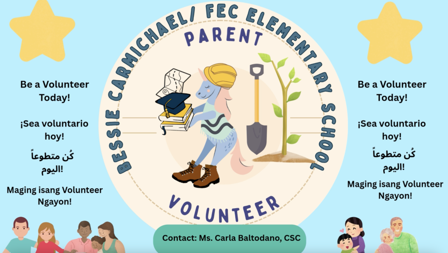 Become a Bessie Carmichael Parent Volunteer 