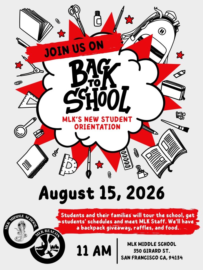 MLK New Student Orientation Flyer English 2026