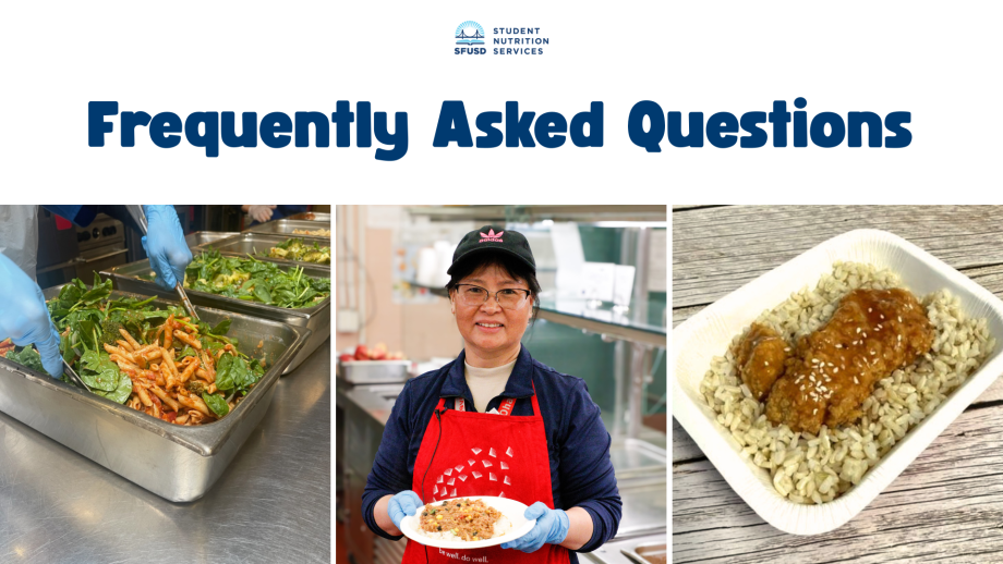 SNS Frequently Asked Questions with Food photos