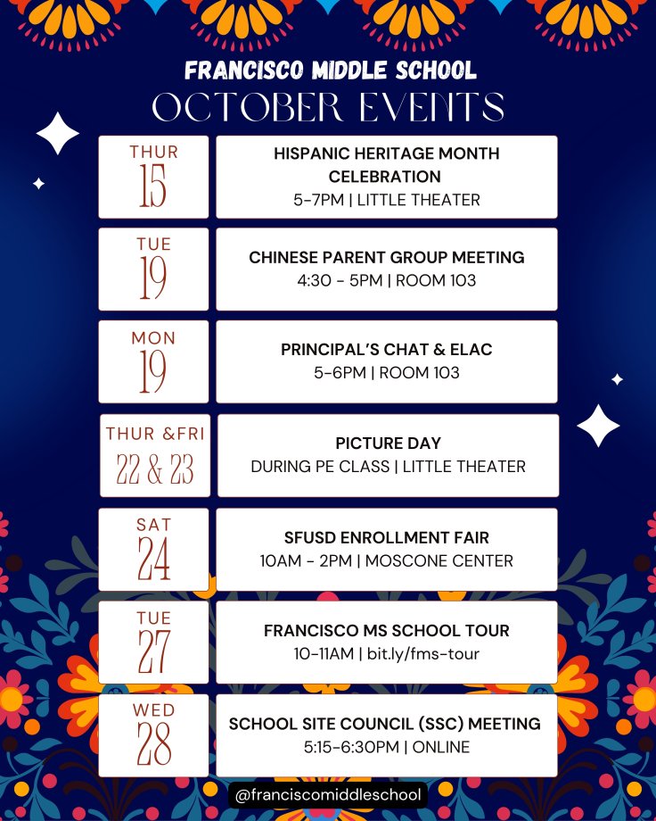FMS October Events