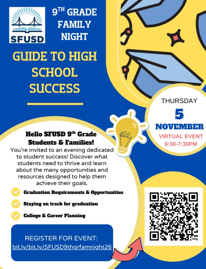 2026 9th Grade Family Night Flyer