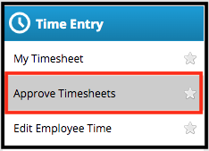 approve timesheets