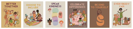 Posters for Inclusive Schools Week - Caring Community Series