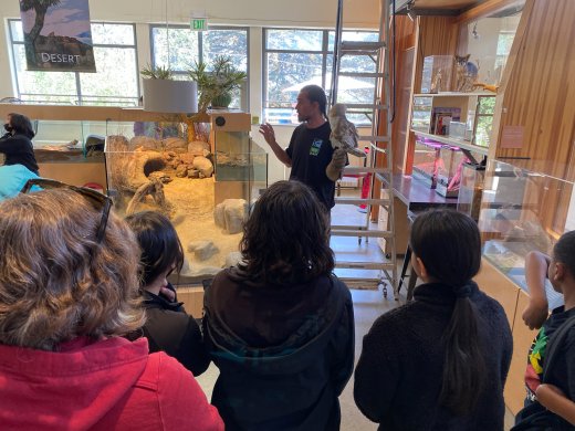Students had the opportunity to visit exhibits at the Randall Museum during the event.