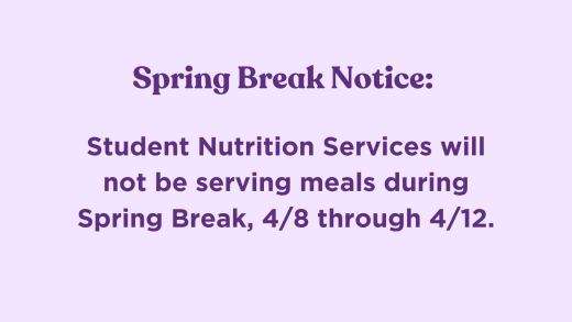 Spring Break Notice