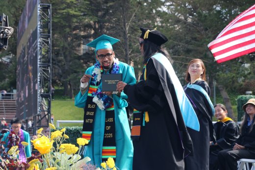 Burton student at graduation