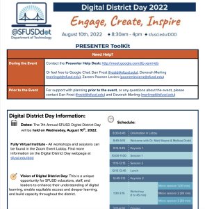 Digital District Day Presenter Toolkit click on the link to open the document
