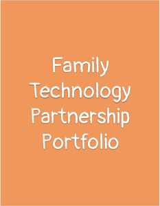 Screen shot of the Family Partnership Portfolio. Click to open; then press the "Use Template" button to make a copy