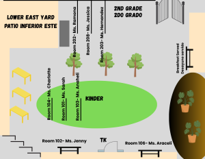 map of lower east yard at flynn