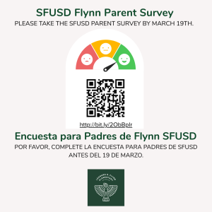 QR code for flynn parent survey: http://bit.ly/2ObBpIr