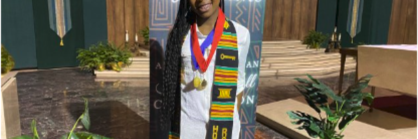4.0 student honored at the African American Honor Ceremony