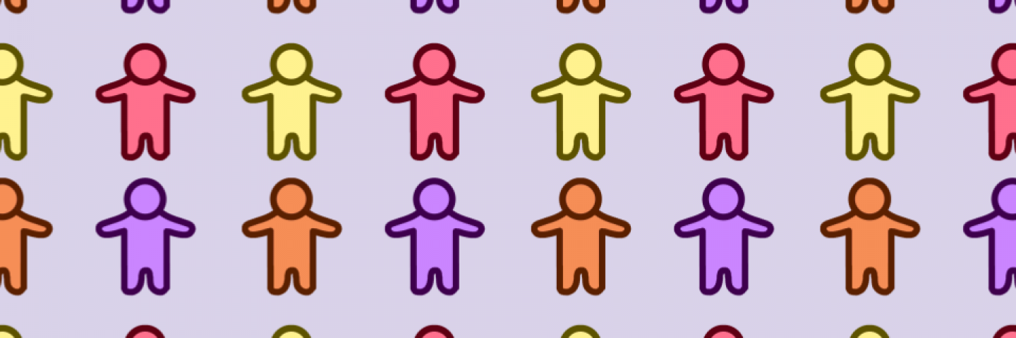 clipart of people in multiple colors