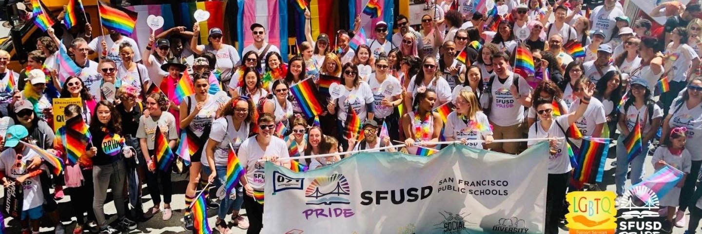 SFUSD marches in the SF Pride Parade