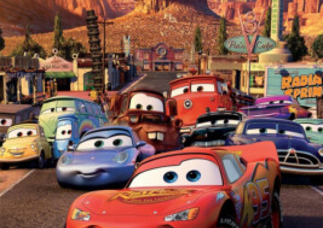cartoon of cars from the movie cars