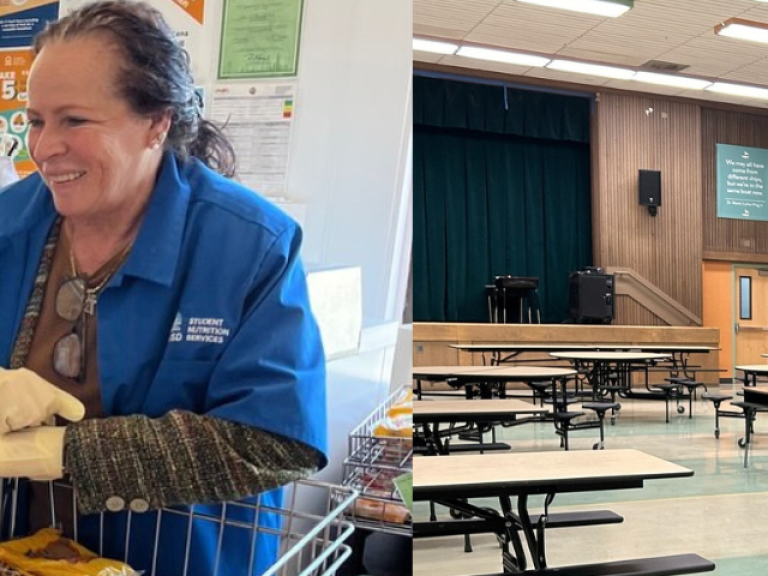 Two Student Nutrition Service Employees and Custodian 