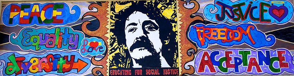 Harvey Milk Civil Rights Academy mural image