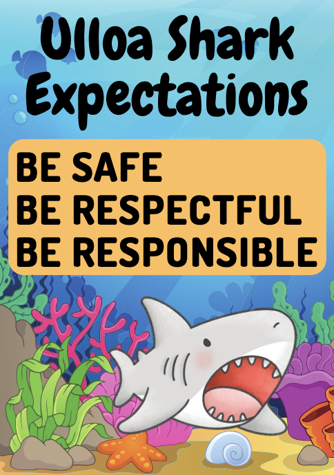 Ulloa Shark Expectations: Be Safe, Be Respectful, Be Responsible