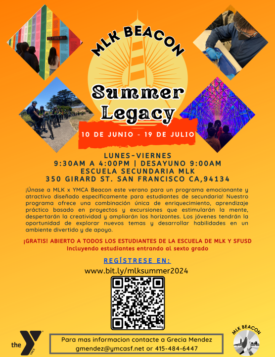MLK Beacon Summer Program 2024 Spanish Flyer