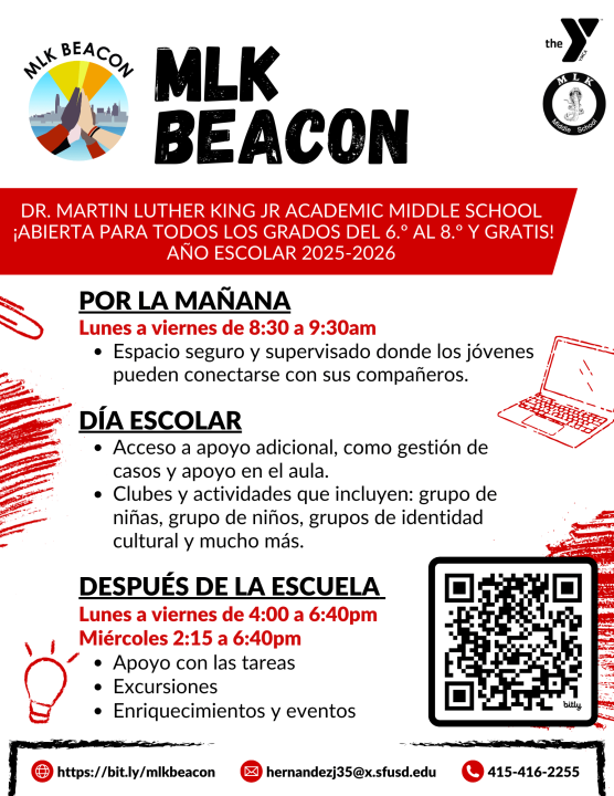 MLK Beacon Program 2025-26 Spanish Flyer