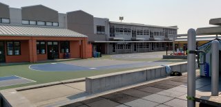 Sheridan School yard: another angle