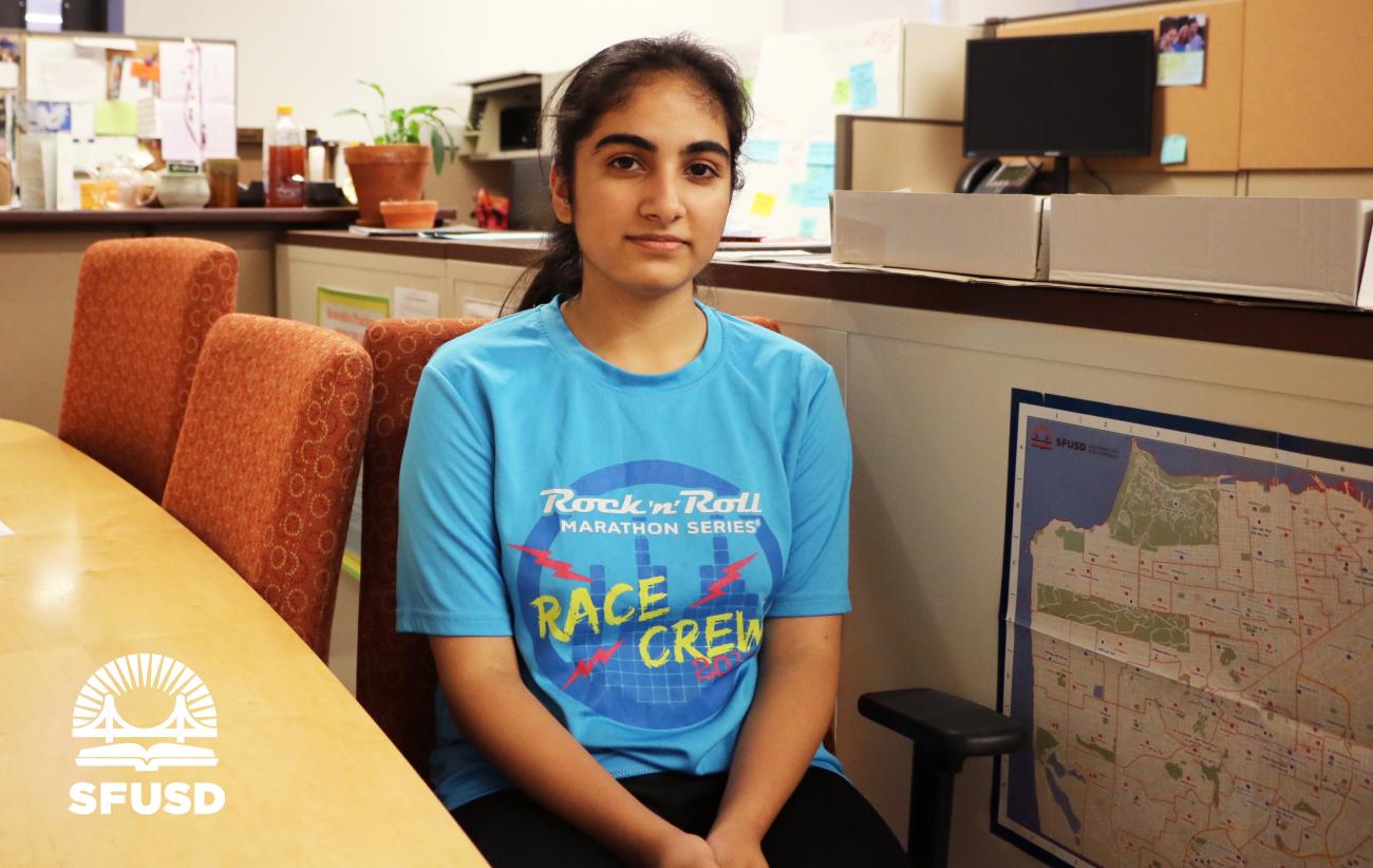 Raoul Wallenberg High School student Mahnoor Wani