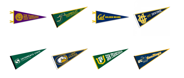 Image of College Flags