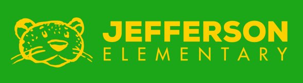 Jefferson Elementary School jaguar logo. 