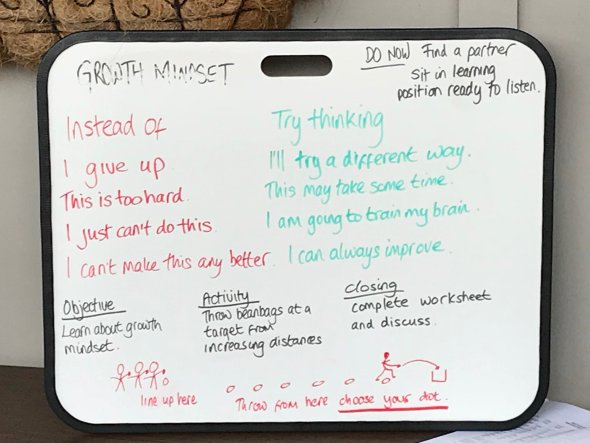 Example of Growth Mindset Lesson
