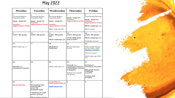 Hoover's End of the Year Calendar (May 2022)