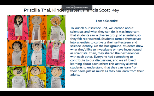 student work samples