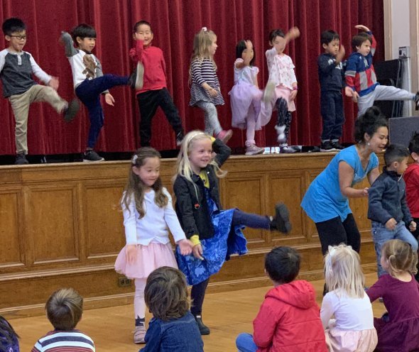 Kindergarten dance performance