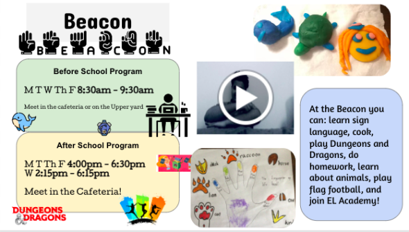 Image of programs and clubs offered by Beacon