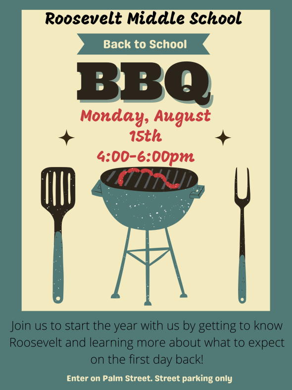 RMS Back To School BBQ - August 15th