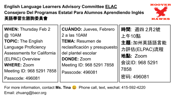 English Language Learners Advisory Committee
