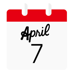 April 7 Calendar date