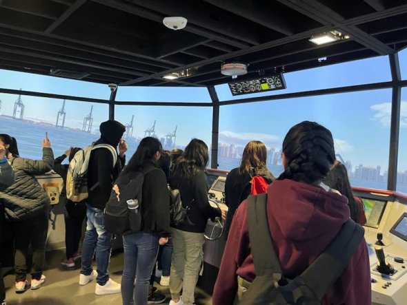 Thurgood Marshall Academic High School ninth graders visit Cal Maritime