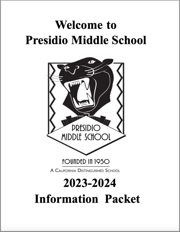 Presidio Enrollment Packet