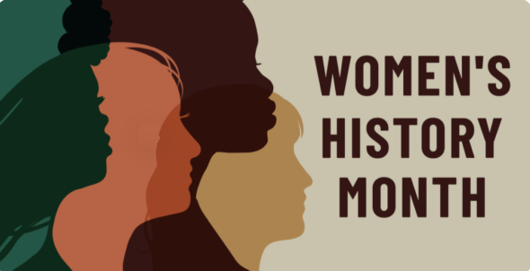image of a poster celebrating women's history month