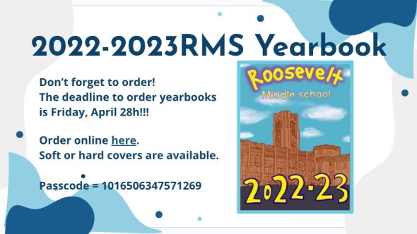 2022-2023 RMS yearbook