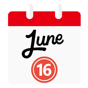 June 16 calendar date 